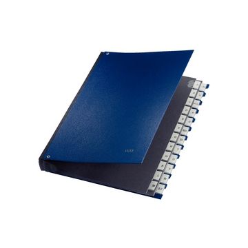 LEITZ Trieur à soufflet, A4, A-Z, 24 compartiments, bleu