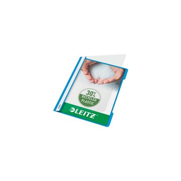 LEITZ chemise à lamelle Standard, format A4, PP, bleu clair