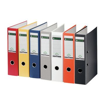 LEITZ classeur plastique, 180 degrés, A4, 80 mm, jaune x20 LEITZ classeur plastique, 180 degrés, A4, 80 mm, jaune x20