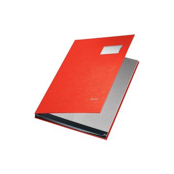 LEITZ parapheur, revêtement en PP, 10 compartiments, rouge