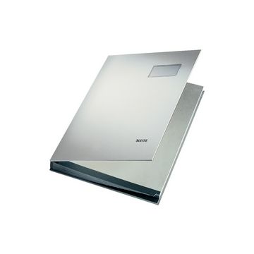 LEITZ parapheur, revêtement en PP, 20 compartiments, gris