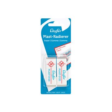 Läufer Gomme en plastique PLAST-0120, carte blister de 2
