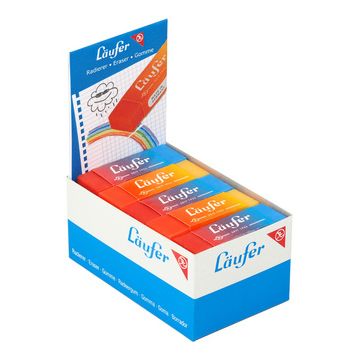 Läufer Gomme en plastique PLAST COLOR, en présentoir de 20 x20