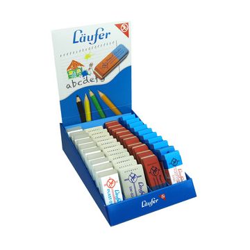 Läufer Gommes en plastique et en caoutchouc, en présentoir