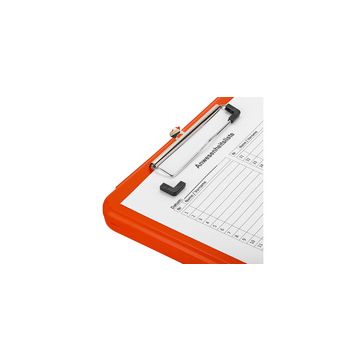 Läufer Porte-bloc à pince Safety, avec compartiment, orange