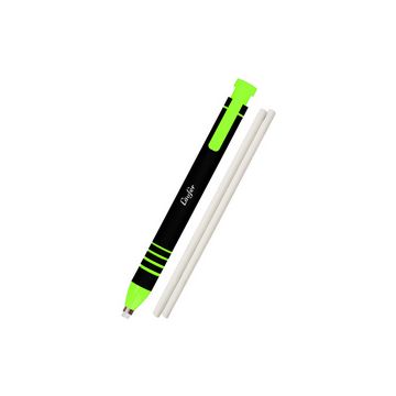 Läufer Stylo-gomme en plastique, 2 gommes de rechange, vert