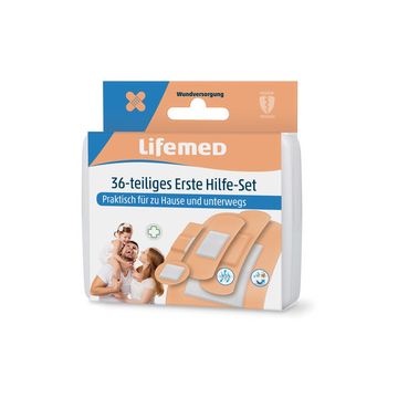 Lifemed Kit de pansements de premiers secours, 36 pièces