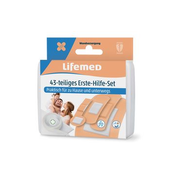 Lifemed Kit de pansements de premiers secours, 43 pièces