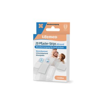Lifemed Pansements "Allround", pack de 100, mi-transparent