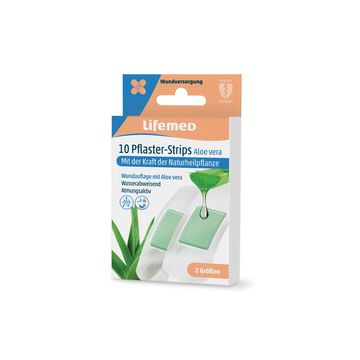 Lifemed Pansements "Aloe vera", pack de 10, blanc