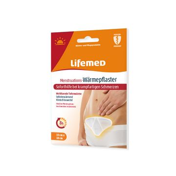 Lifemed Patch chauffant pour règles douloureuses, blanc