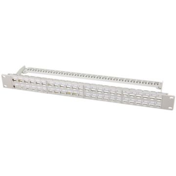 LogiLink 19" Keystone Patch Panel, 48 Port, geschirmt