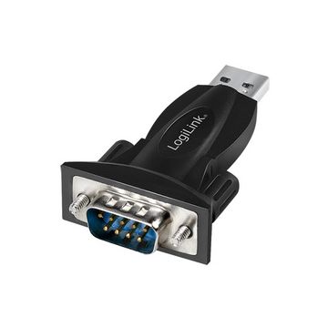 LogiLink Adaptateur USB 2.0 - RS232, noir
