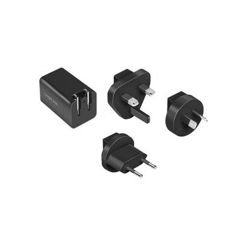 LogiLink Adaptateur de voyage USB, USB C, technologie GaN