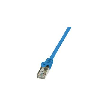 LogiLink Câble Patch, Cat. 5e, F/UTP, 5 m, bleu, gaine en