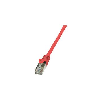 LogiLink Câble Patch, Cat. 5e, F/UTP, 5 m, rouge, gaine en