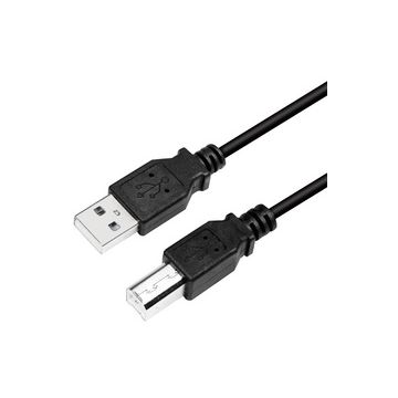 LogiLink Câble USB 2.0, USB-A - USB-B, 5,0 m, noir