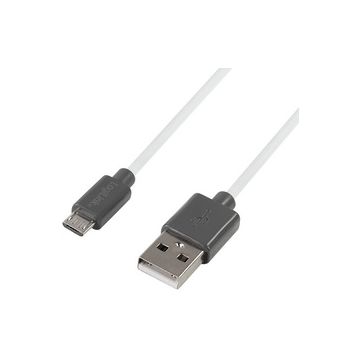 LogiLink Câble USB 2.0, USB A - micro USB B mâle, 1,8 m