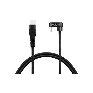 LogiLink Câble USB 2.0, USB-C mâle - USB-C mâle, 2,0 m, noir LogiLink Câble USB 2.0, USB-C mâle - USB-C mâle, 2,0 m, noir