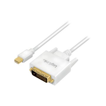 LogiLink Câble adaptateur Mini DisplayPort - DVI, blanc