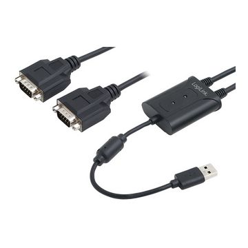 LogiLink Câble adaptateur USB 2.0 - 2 x RS232