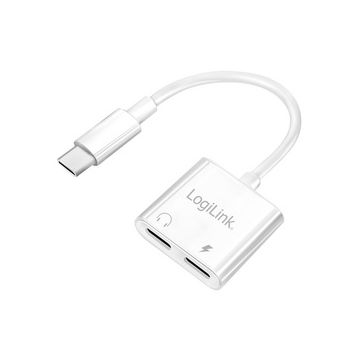 LogiLink Câble adaptateur USB-C - 2x USB-C, 150 mm, blanc