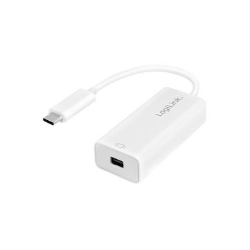 LogiLink Câble adaptateur USB-C - Mini DisplayPort, blanc