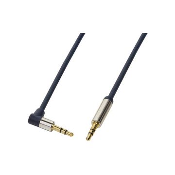 LogiLink Câble audio, 2 x jack mâle 3,5 mm, 3 m, coudé
