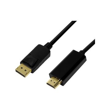 LogiLink Câble de connexion DisplayPort 1.2-HDMI 1.4, 1,0 m