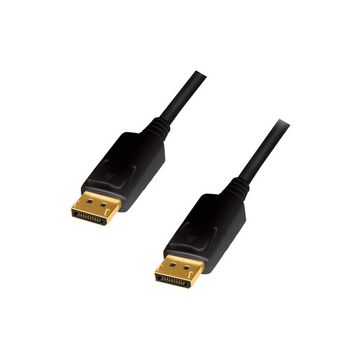 LogiLink Câble de connexion DisplayPort, noir, 10,0 m