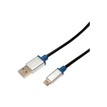 LogiLink Câble de connexion Premium USB 2.0, USB-A - micro