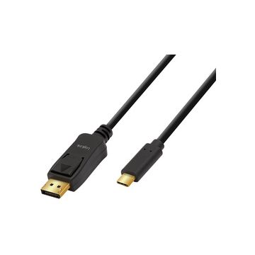 LogiLink Câble de connexion USB-C - DisplayPort, 3,0 m, noir
