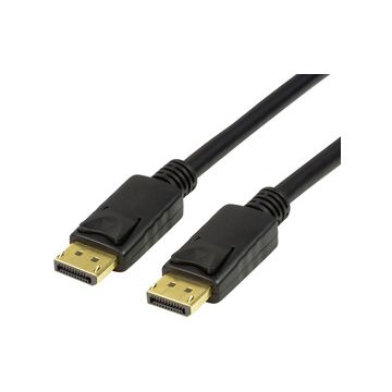 LogiLink Câble de raccordement DisplayPort 1.4, 1,0 m, noir