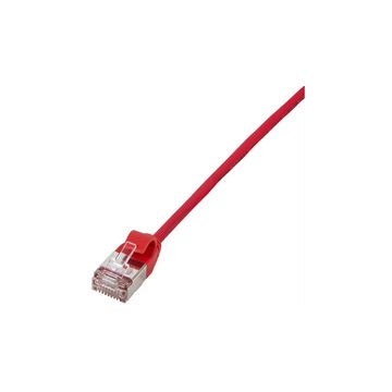LogiLink Câble patch Ultraflex, Cat. 6A, U/FTP, 0,3 m, rouge