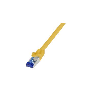 LogiLink Câble patch Ultraflex, Cat.6A, S/FTP, 7,5 m, jaune