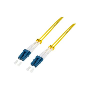 LogiLink Câble patch fibre optique, 2x Duplex LC, OS2, 15 m