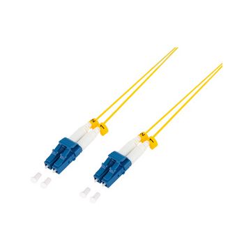 LogiLink Câble patch fibre optique, 2x LC-Duplex, OS2, 0,5 m
