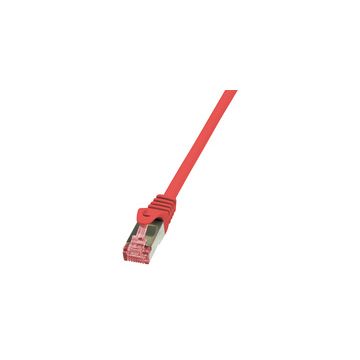 LogiLink Câble patch, Cat. 6, S/FTP, 7,5 m, rouge