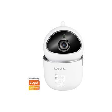 LogiLink Caméra IP Smart Wi-Fi, compatible Tuya, blanc