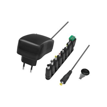 LogiLink Chargeur universel avec port USB, 24 Watt, noir