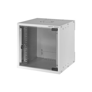LogiLink Coffret mural 10" SoHo, monté, 9 U, gris clair