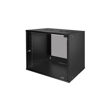 LogiLink Coffret mural 19" ECO, 9 U, assemblé, noir