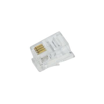 LogiLink Connecteur RJ10 pour câble plat, non blindé
