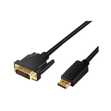 LogiLink Cordon convertisseur DisplayPort - DVI, 3,0 m, noir