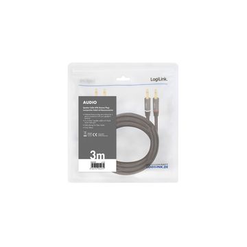 LogiLink Cordon haut-parleur, 2 x 2 fiches bananes, 3,0 m