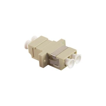 LogiLink Coupleur fibre optique, 2x LC-Duplex, beige