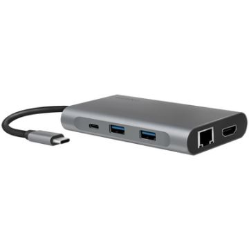 LogiLink Docking station USB 3.2 (gén.1), USB-C, 8 ports LogiLink Docking station USB 3.2 (gén.1), USB-C, 8 ports