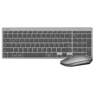 LogiLink Dual-Mode Desktop-Set, kabellos, grau/anthrazit