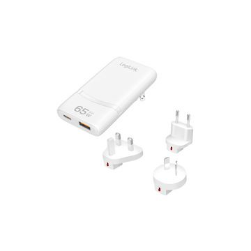 LogiLink Chargeur de voyage double USB, 65 W, extra-mince LogiLink Chargeur de voyage double USB, 65 W, extra-mince