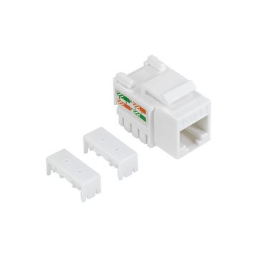 LogiLink Embase Keystone Cat.6, Classe E, non blindé, blanc
